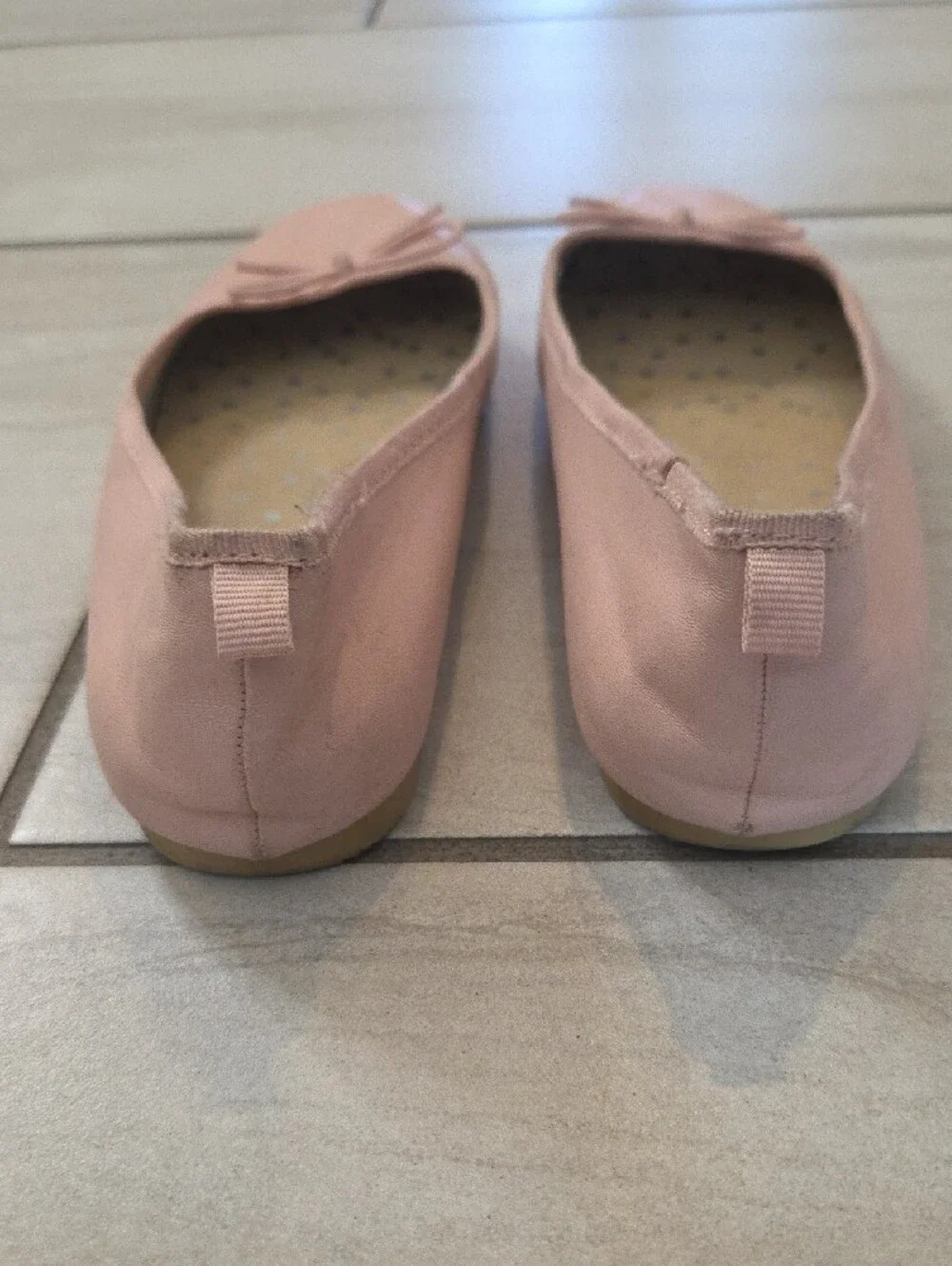 Cat & Jack Girls' Pale Pink Ballet Flats with Bow Size 5